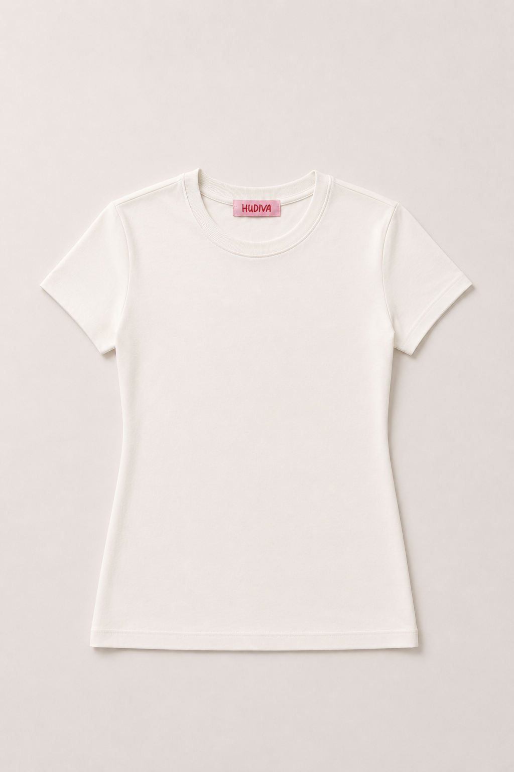 The double layered cotton basic - white
