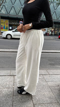 The Loose Non See-Through Linen – White