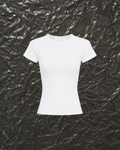 The double layered cotton basic - white